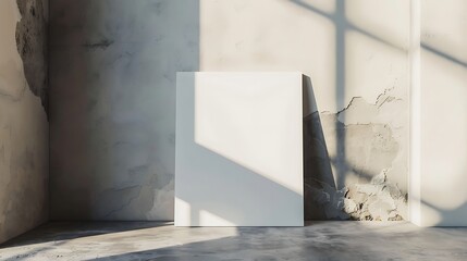 Blank white Page Mock up.  Soft shadow.