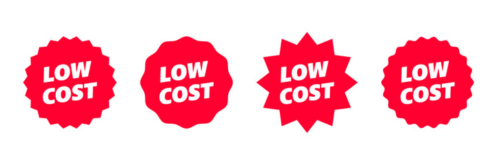 low cost set sale sticker