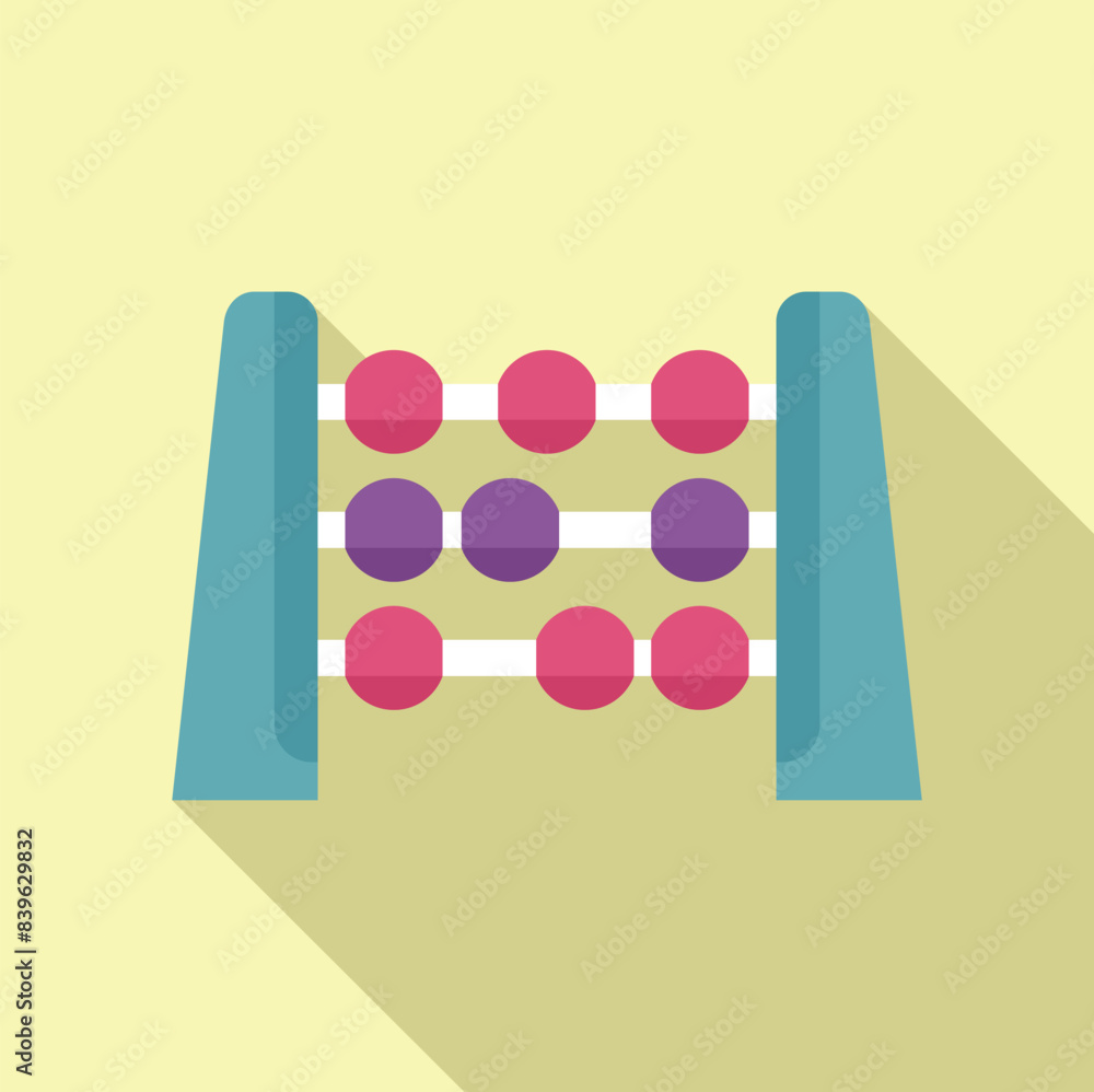 Poster learning mathematics by sliding beads on an abacus