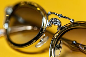 Luxurious sunglasses  stunning visuals highlighting elegance against vibrant backdrops