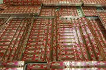 Workshop of big microelectronic factory.