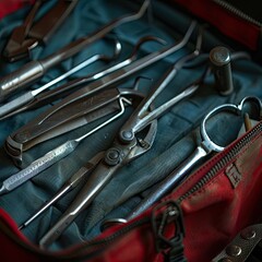 Fototapeta premium tools in a bag