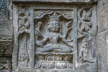 Stone carving in temples shows Indias cultural heritage with sacred art