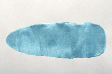 
simple background of blue paint stain on white paper
