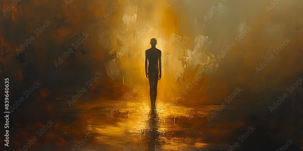 Poster echoing silhouettes delve into echoing silhouette of memory minimalist masterpiece embodies delicate