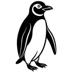Naklejka premium penguin isolated on white background