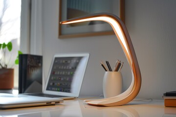 Stylish modern desk lamp.