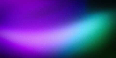 Fototapeta premium Stunning gradient background with a smooth transition from deep purple to vibrant green and blue hues. Perfect for modern designs, digital art, and creative presentations