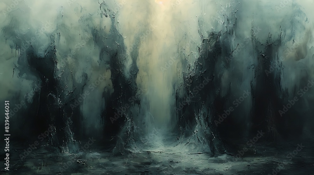 Poster harmonious discord delve into interplay of chaos order minimalist piece capture harmonious chaos of 