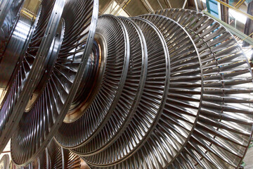 Blades of steam turbine rotor. © Елена Бионышева-Абра