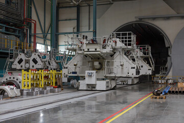 Special factory workshop for testing power equipment.