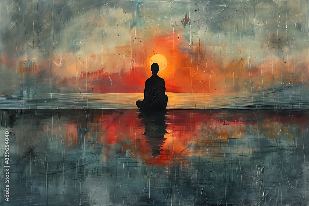 Poster silent silhouettes step into world of silent silhouette minimalist piece capture echo of memory gent