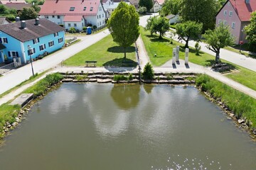 Treuchtlingen - Graben - Karlsgraben - Blick auf das Dorf