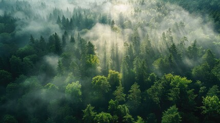 fog in the forest