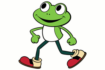 frog on a white background