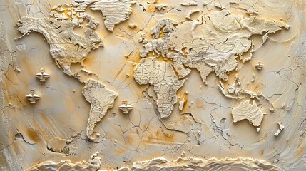 3d picture Wallpaper Background golden art for digital printing wallpaper, custom design wallpaper. AI generated illustration