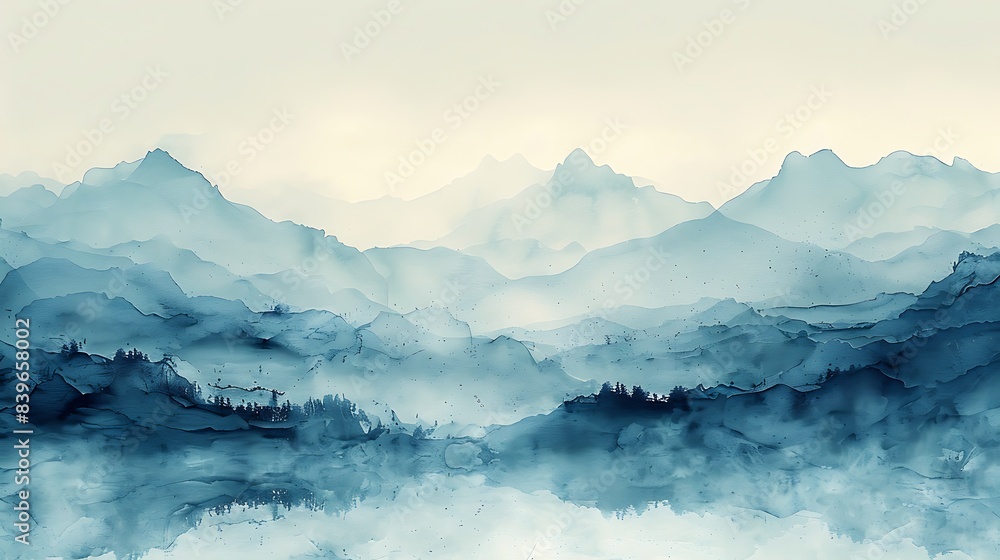 Poster tranquil melodies dive into tranquil rhythm of serenity minimalist piece capture gentle cadence of p
