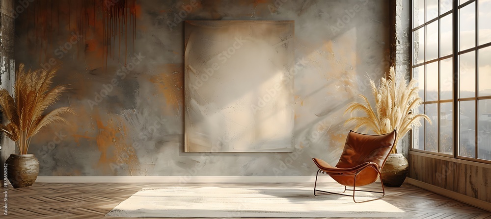 Poster tranquil reminiscence dive into tranquil beauty of silent echo minimalist interpretation capture ser