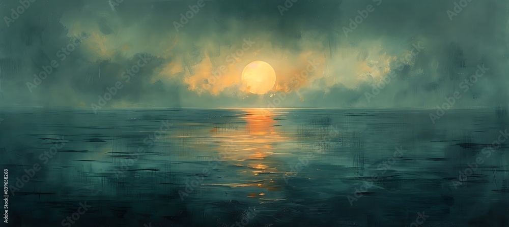 Poster tranquil shades explore tranquil beauty found within shadow of memory minimalist interpretation capt