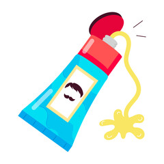  Self Grooming Flat Stickers
