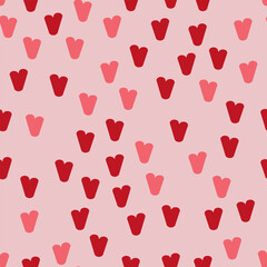 Cute seamless Pattern with hearts for print on fabric, gift wrap, web backgrounds, scrap booking, patchwork &nbsp;Vector illustration Seamless pattern