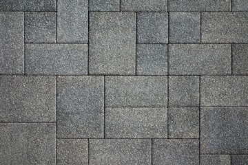 Gray paving slabs. Drawing option.