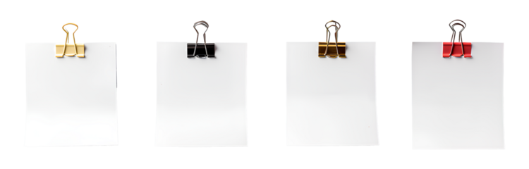 様々な、正方形の白いメモ紙片のテクスチャー
