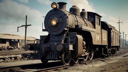 Obraz premium Coal train 1945