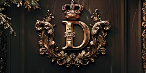 A golden letter 'D' with a crown on top, symbolizing prestige and achievement