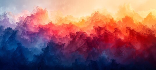 Whispers of Hue Embark journey through abstract masterpiece where gentle gradient of light color intertwine create depth texture Amidst subtle interplay of hue one or two vibrant color emerge drawing