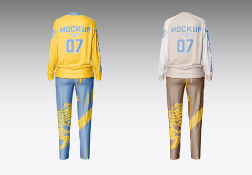 Women's Sport Tracksuit Kit Mockup