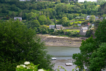 Belle vue sur la vallée du Léguer depuis les hauteurs de 
