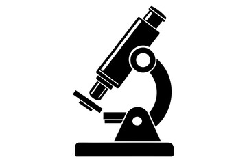 microscope silhouette vector illustration