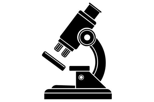 recommend clip art: microscope silhouette vector illustration