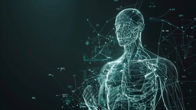 health future design on hi tech background. hud interface elements of medicine. hud interface hologram elements of digital data chart