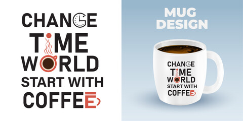 Typography Mug design. 