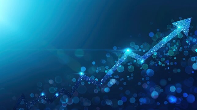 Digital financial chart and exchange financial growth graph. Financial data graph chart report statistic marketing 