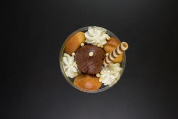 dessert on table