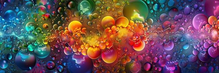 Fototapeta premium Abstract colorful design with gemstones and metallic colors