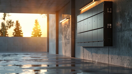 Electric energy storage system at home garage 