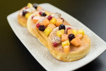 dessert on table