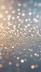 Soft white bokeh background with abstract elements.