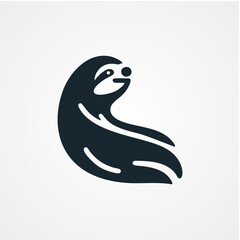 sloth icon design logo template