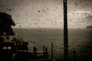 raindrops on th window