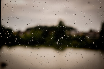 rain on window