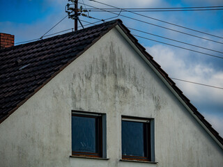 Feuchte Hauswand