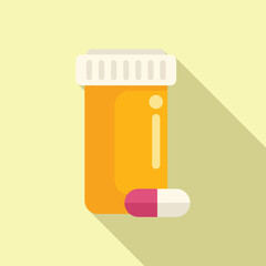 Taking medicine by dropping a capsule from a prescription bottle