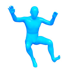 ポーズをとる男性　3DCGレンダリング