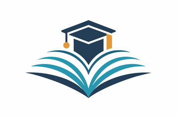 Book icon education logo