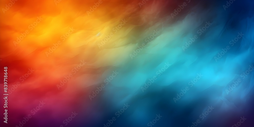 Poster vintage brochure or social media design with a colorful gradient background and noise effect. concep